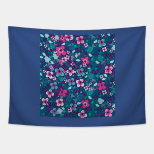 Pink Sakura flower blooms Tapestry