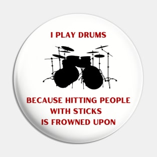 Play Drums Pin