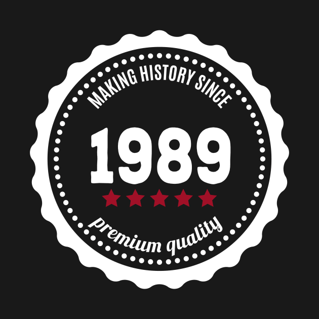 Making history since 1989 badge by JJFarquitectos