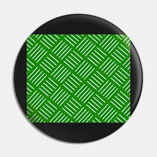 Abstract geometric pattern - strips - green and white. Pin