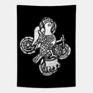 Hampton Court Anne Boleyn Falcon Badge Carving Tapestry