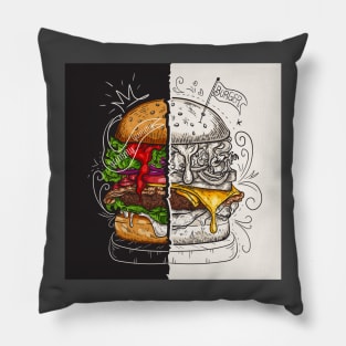 Burger fast food Pillow