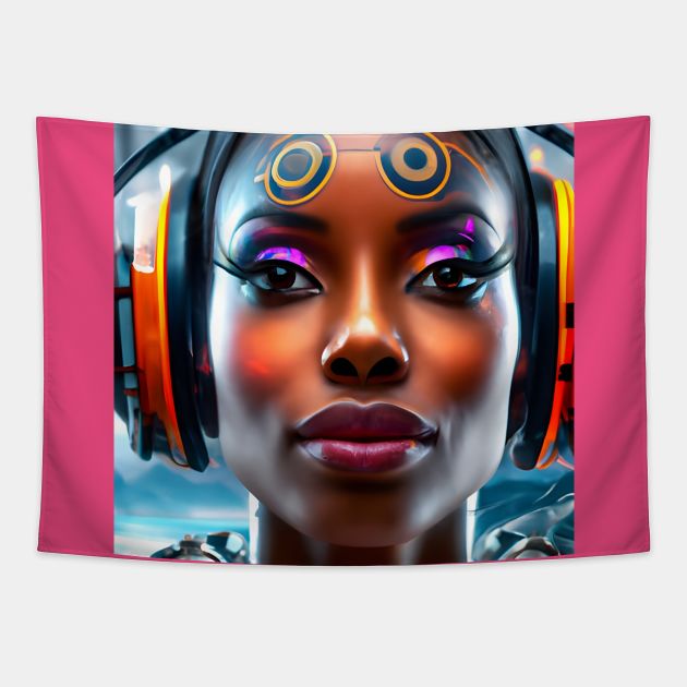 Beautiful Woman from 2049 Tapestry by TheThirdEye