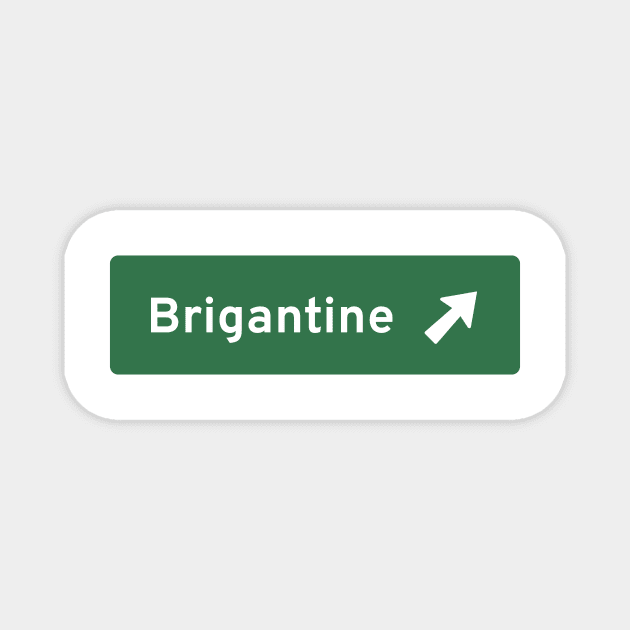 Brigantine Highway Exit Magnet by annacush