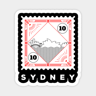 Sydney Stamp Design Magnet