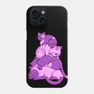 Kawaii Cat Pile by Tobe Fonseca Phone Case