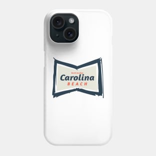 Carolina Beach, NC Summertime Vacationing Bowtie Sign Phone Case