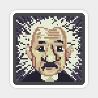 Albert Einstein pixel art Magnet