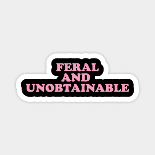 Feral And Unobtainable T-shirt, Funny gift for her, Funny y2k shirt for him, Feral Tee, Feral TShirt, Hippie shirt, Untamed, Funny gift for her, Wild Magnet