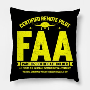 Certified Remote Drone Pilot FAA Pillow