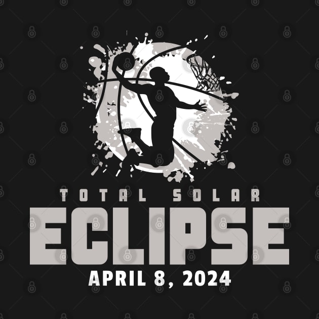 Total Solar Eclipse 2024 Basketball by Etopix