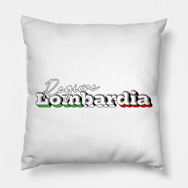 Regione Lombardia --- Retro Design Pillow by DankFutura