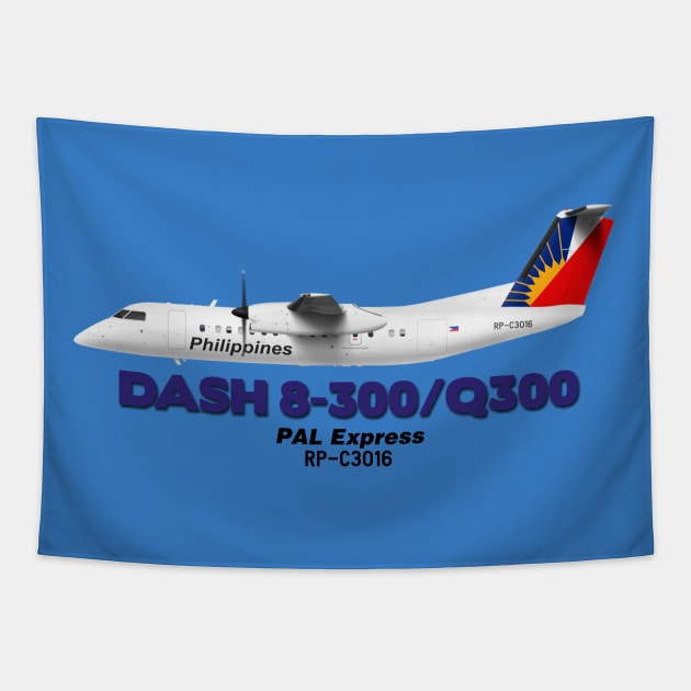 DeHavilland Canada Dash 8-300/Q300 - PAL Express Tapestry by TheArtofFlying