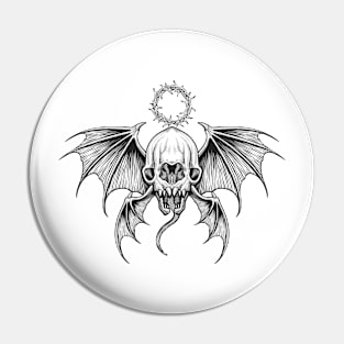 Bat skull Pin