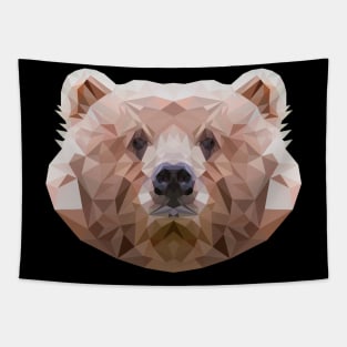 Brown bear Polygon Head Design Geometric Gift Tapestry