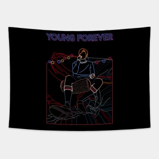 BTS YOUNG FOREVER V LINE ART Tapestry