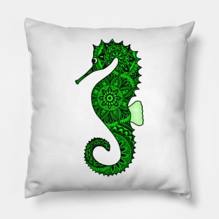 Seahorse (green) Pillow