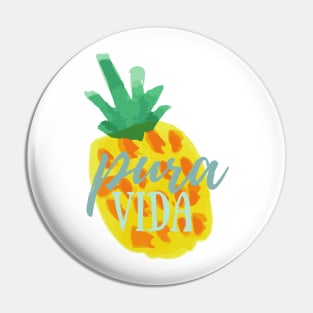 Pura Vida Pineapple Pin