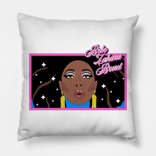 Bebe Zahara Benet Pillow by whos-morris