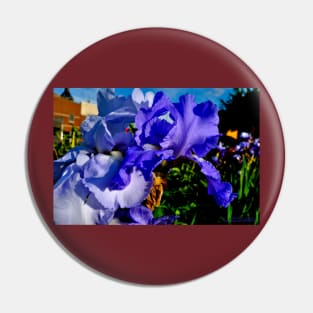 Blue Iris Pin