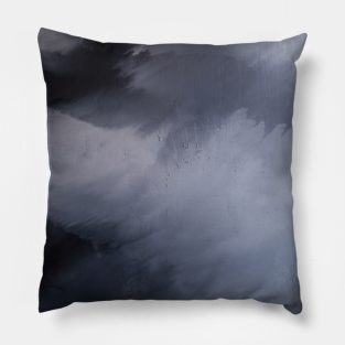 Dark Sky Abstract Painting Pillow