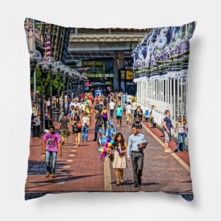 Cockle Bay Wharf, Darling Harbour, Sydney, NSW, Australia Pillow