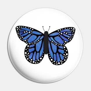 Purple blue butterfly Pin