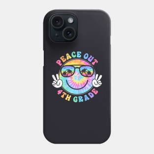 4Th Grade Peace Out School 2024 Last Day Of School Summer Phone Case