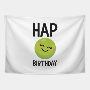 Hap-Pea (Happy) Birthday - Tall Tapestry