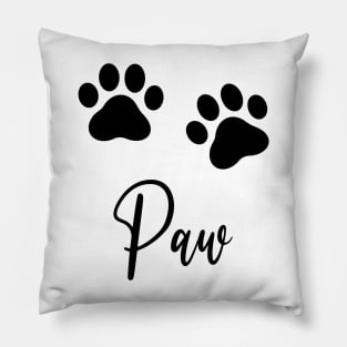 Paw prints Pillow