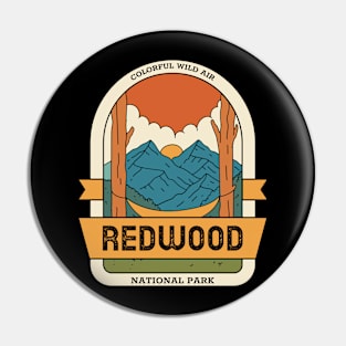 Redwood National Park Vintage Travel Pin