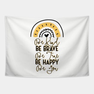 Rainbow Be Kind design Tapestry