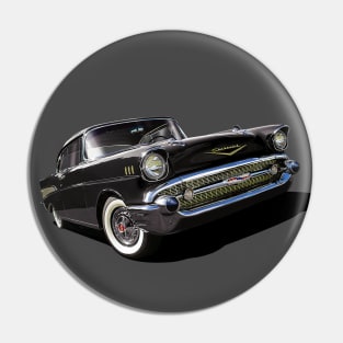 1957 chevrolet bel air in black Pin