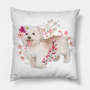 Floral Glen of Imaal Terrier Pillow