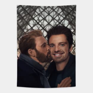 Selfie Kiss Tapestry