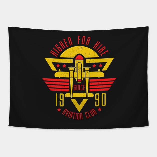 Aviation Club Tapestry by Brucento