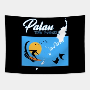 Palau West Passage Surfing Tapestry