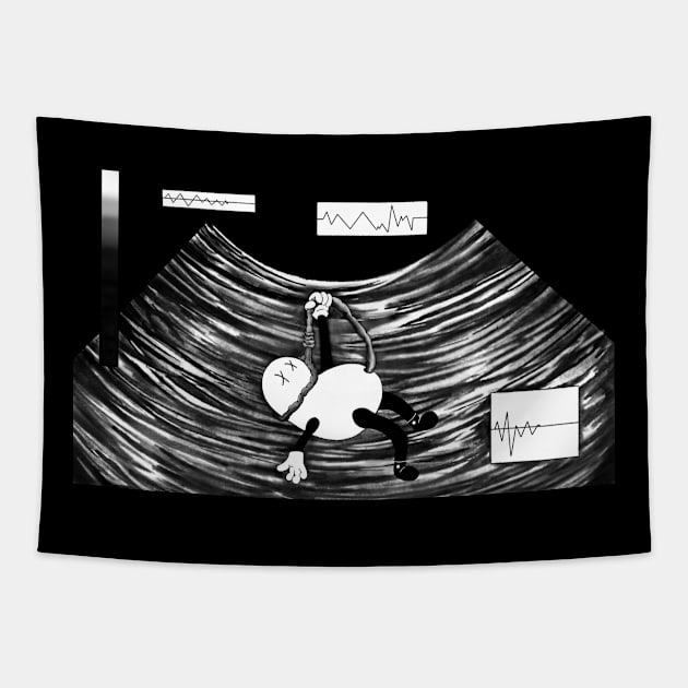 Fetus-The right to live & die. Tapestry by Nonnutritive Art