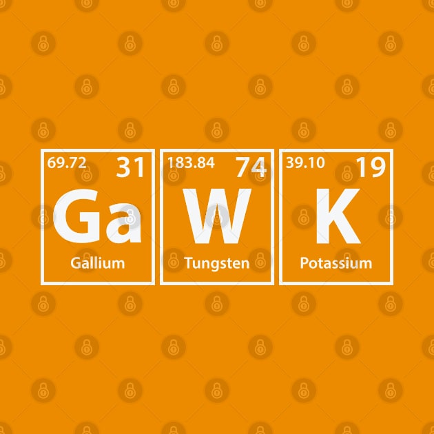 Gawk (Ga-W-K) Periodic Elements Spelling by cerebrands