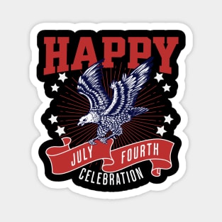 Happy July Fourth Celebration Magnet