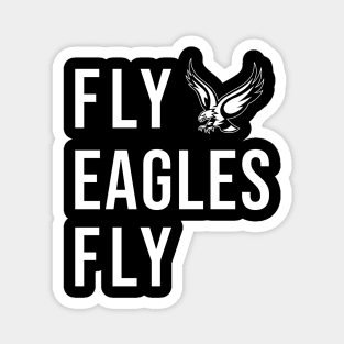 Fly Eagles Fly Vintage Flying Bird Inspirational Hawk Fan Magnet