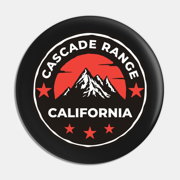 Cascade Range California - Travel Pin by Famgift