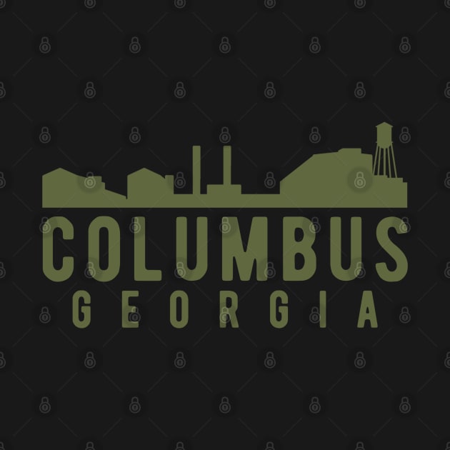 Columbus Georgia Skyline Logo by JakeRhodes