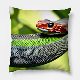 Snake - AI-Generated Pillow