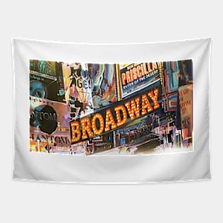 Retro Vintage Broadway Tapestry
