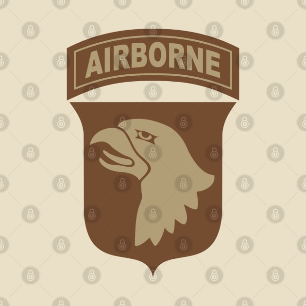 101st Airborne Division Patch (desert subdued) by TCP