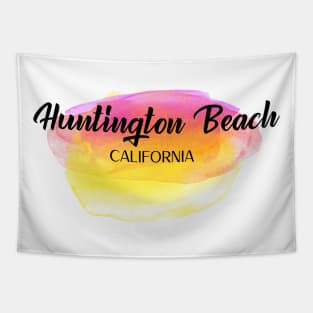 Huntington Beach Sunset Tapestry