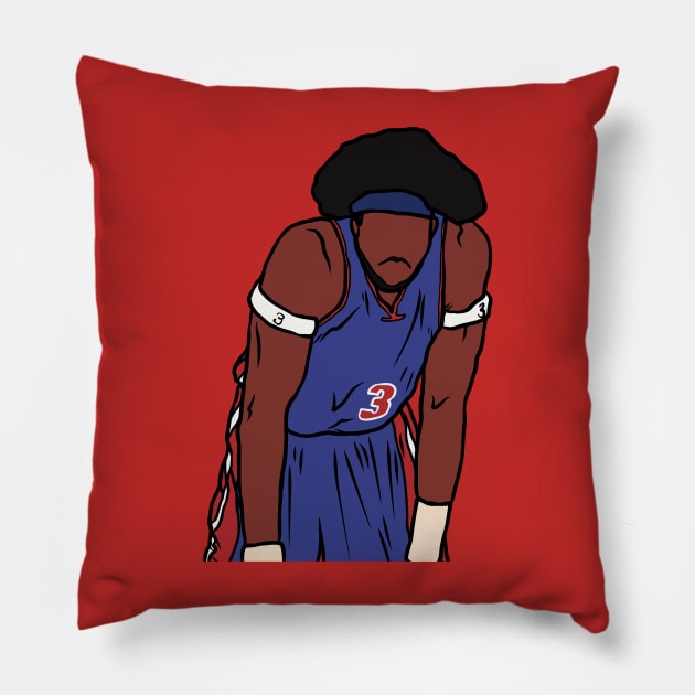 Ben Wallace Locked In Pillow by rattraptees