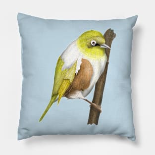 Wax-eye Silvereye NZ BIRD Pillow