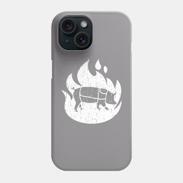 BBQ GRILL PIG ROAST Phone Case by ATOMIC PASSION